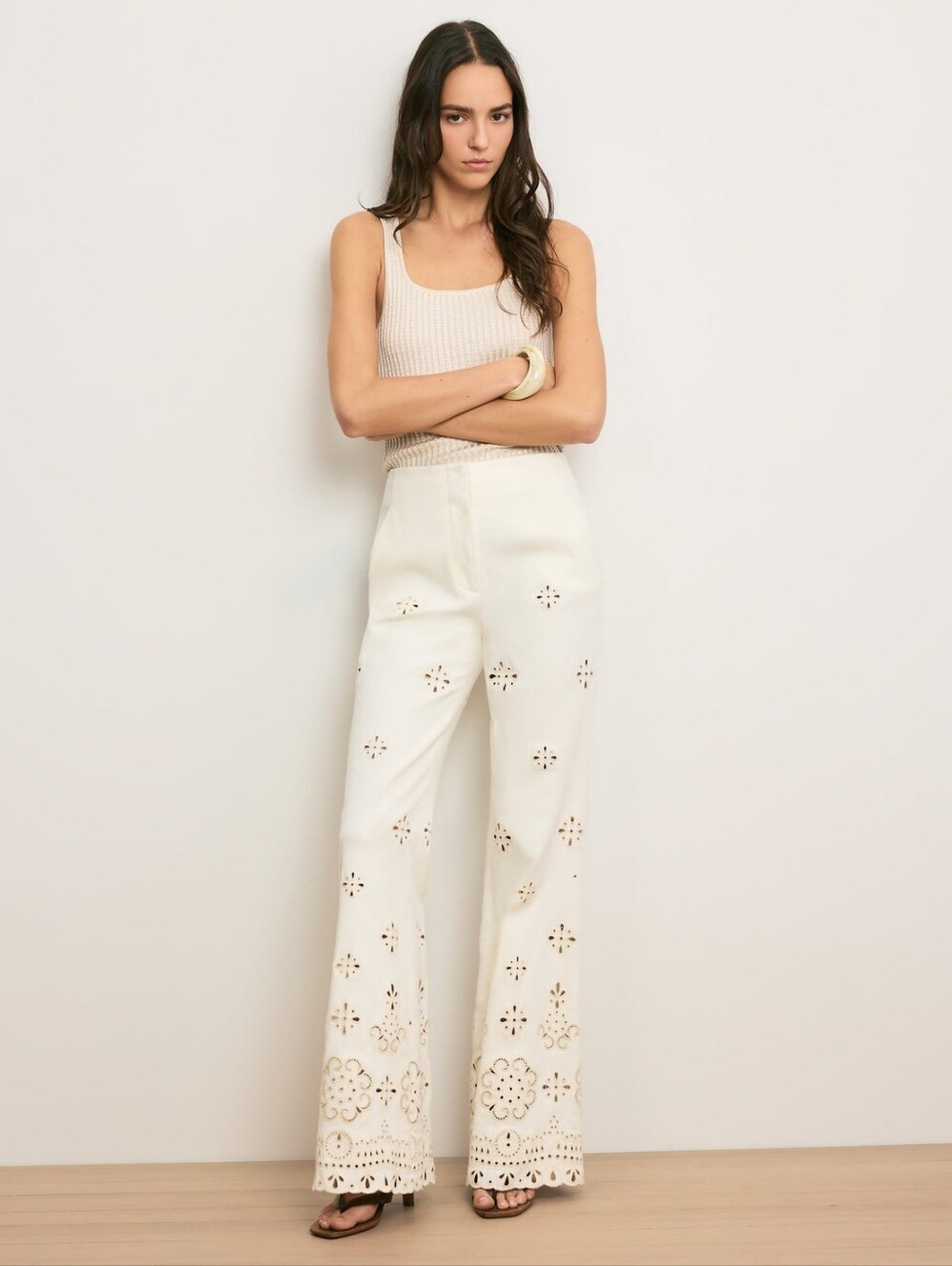 Veronica Beard Komi Eyelet Pant Size 2